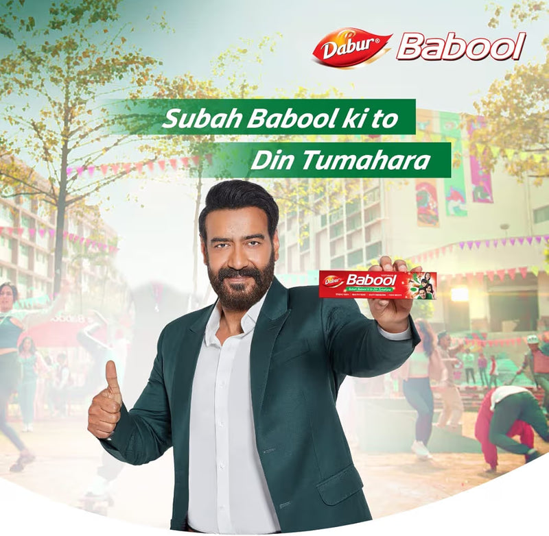 Dabur Babool Ayurvedic Toothpaste -350g | For Strong Teeth & Healthy Gums | Helps in Cavity Protection, Fresh Breathe | All Round Protection