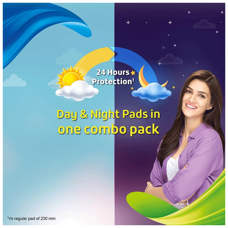 Pro-Ease Day & Night Sanitary Pad Combo Pack | Pack of 20 Pad | Sanitary Pad for Women|
