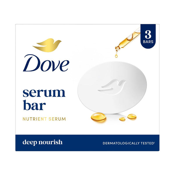 Dove Serum Bar | with Nutrient Serum | Deep Nourish | 225g (75g x 3)| (Pack of 3)