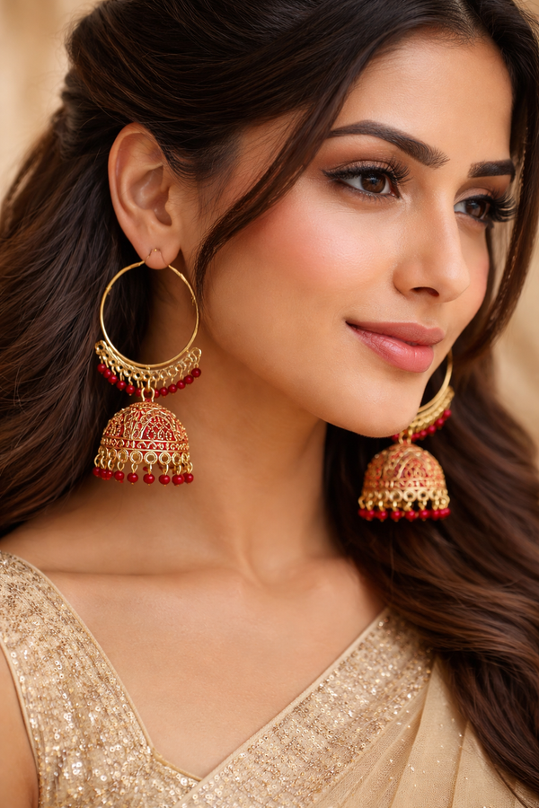 Anti-Tarnish✨ Gold Finish Hoop Earrings