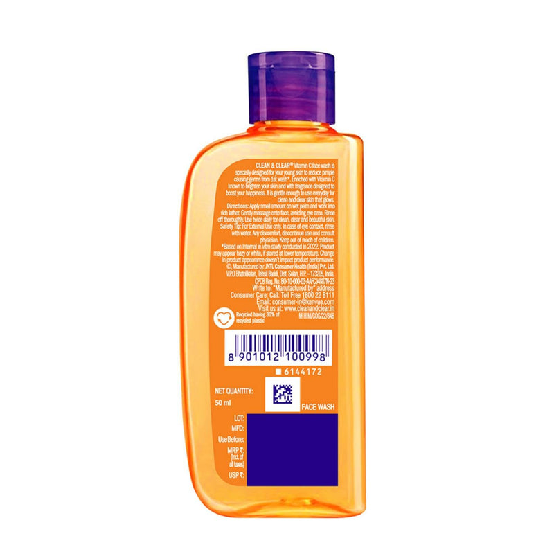 Clean & Clear Vitamin C Face Wash 50ml