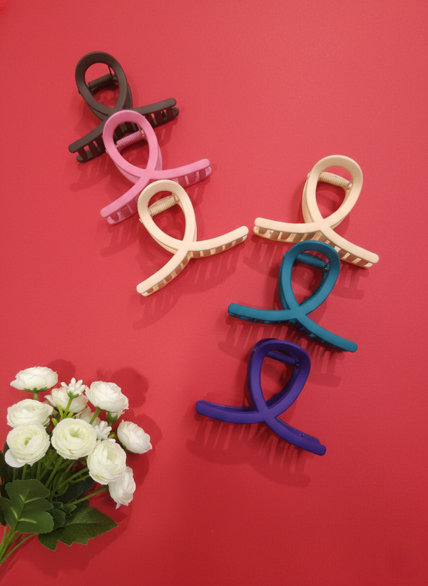 5 Pcs of matte large multi Designer korean Hair Claw Clips | Clutcher for girls & women