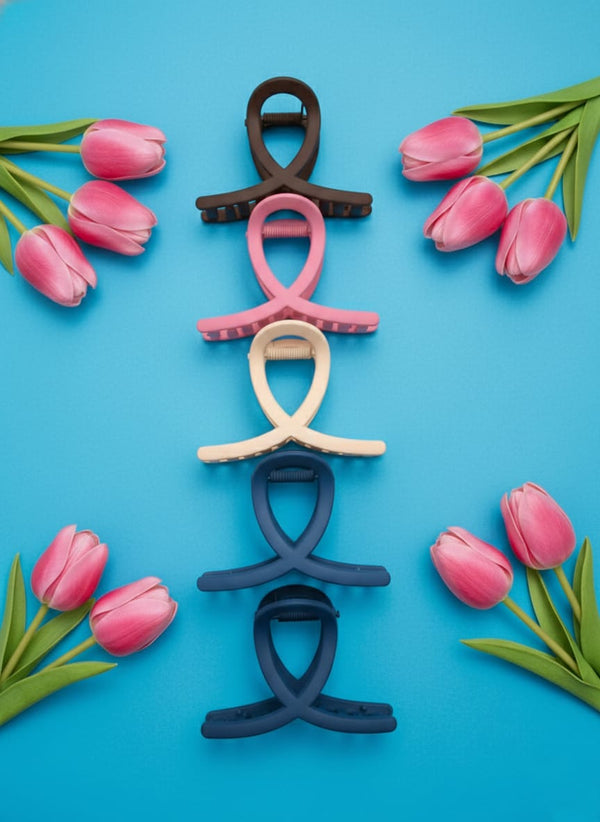 Hair claw clips for women girls claw Hair Clips,Matte Hair Claws multiple colour pack of 4