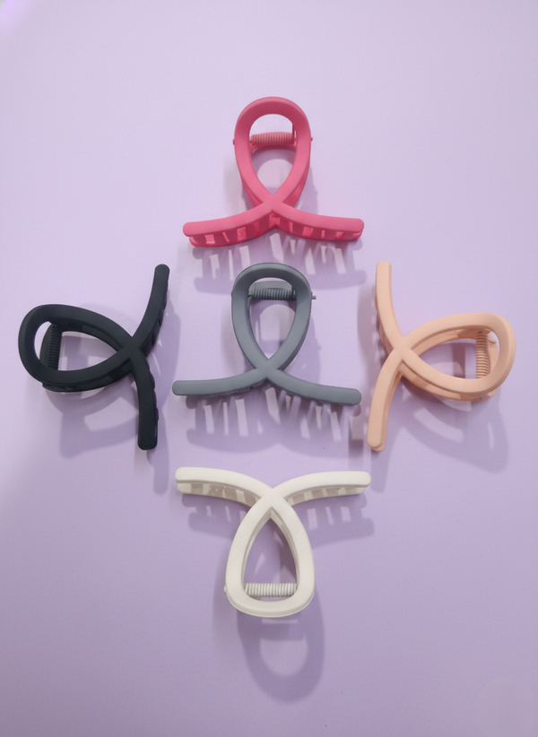 5 Set Hair claw clip Brown set strong matte Accessories for girls & women