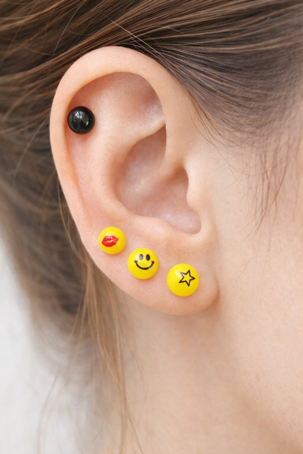Round Stud Tops Earrings Set – Daily Wear