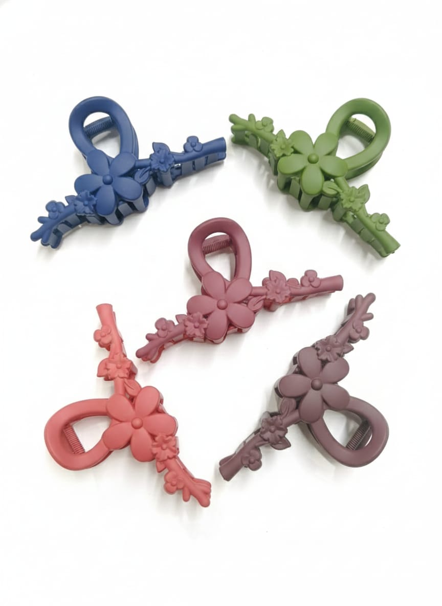 Hair claw t shape jaw clip matte big fancy Hair Cultcher pack of 3