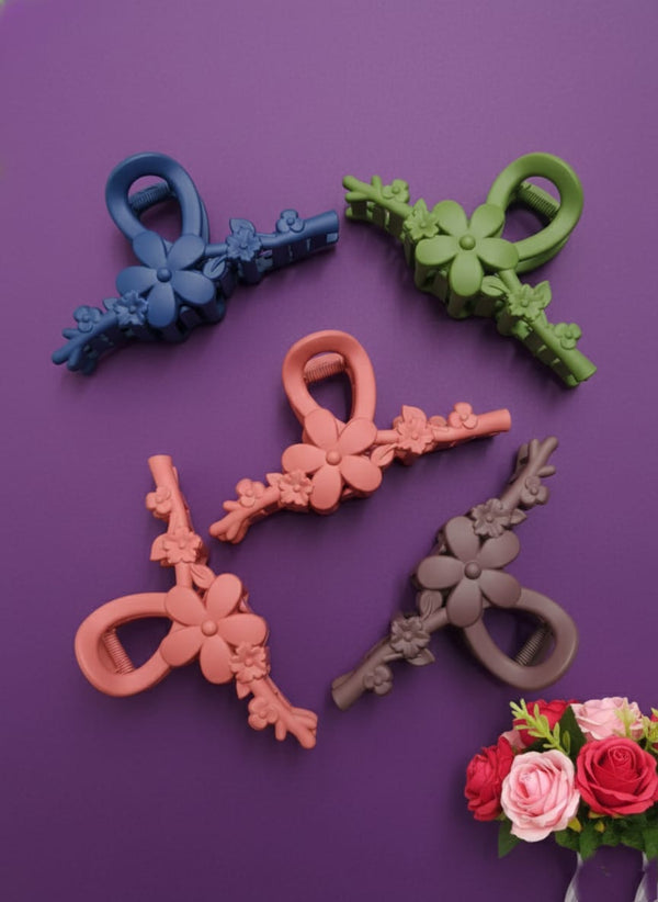 Multiple colour claw t shape jaw clip matte fancy Hair cultcher pack of 3