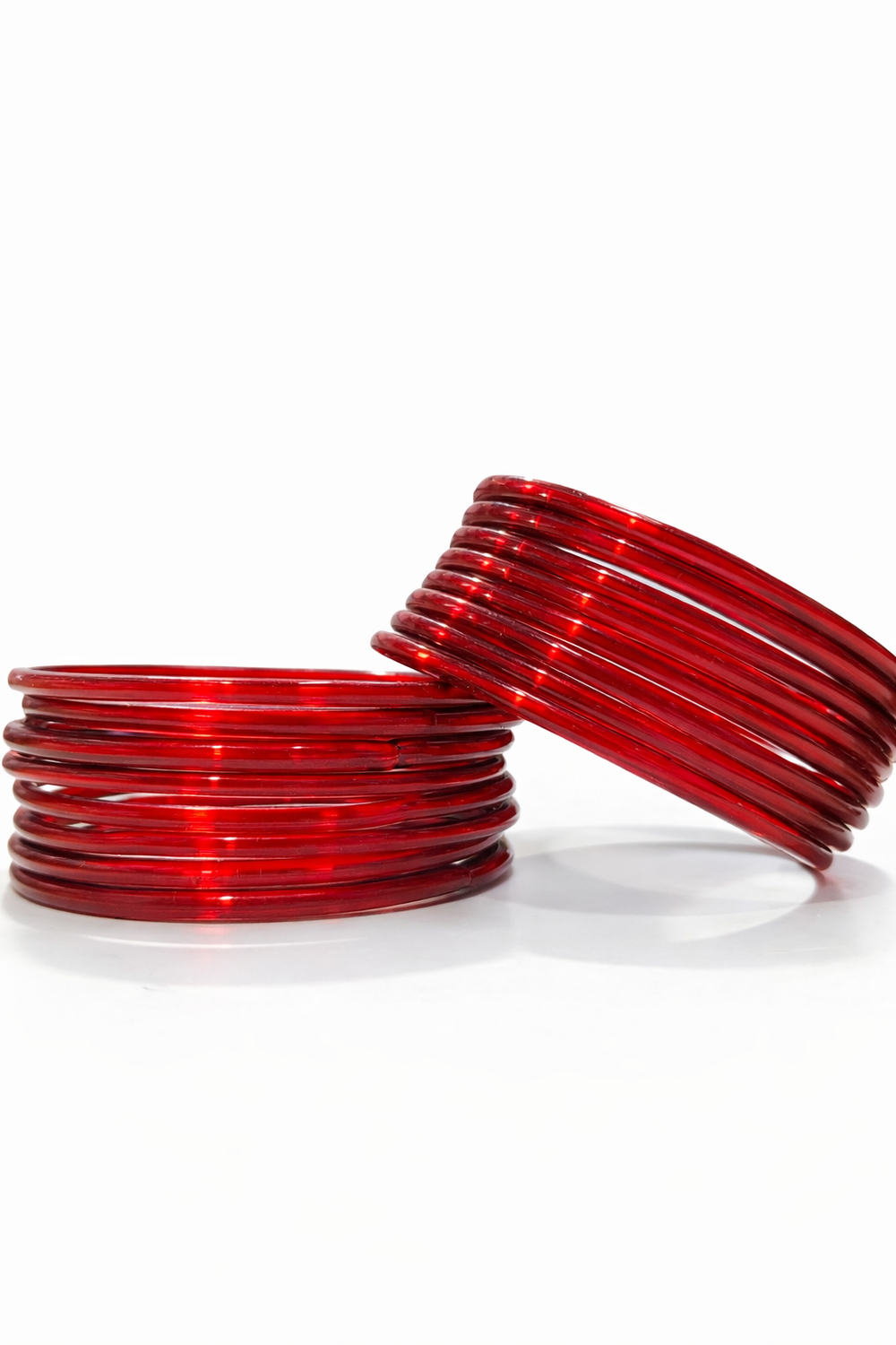 Plan Mehrun Color Glass Bangles Set Traditional Plain Churi with Glossy Look