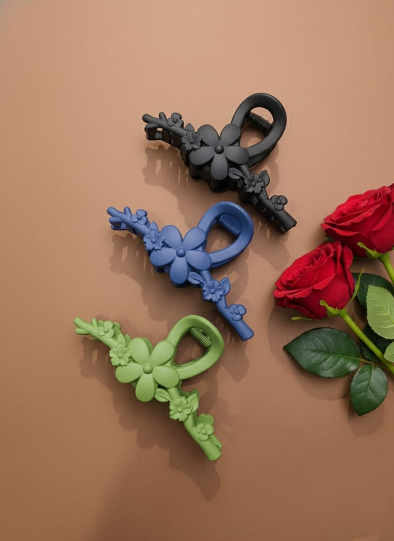 Hair claw t shape jaw clip matte big fancy Hair Cultcher pack of 3