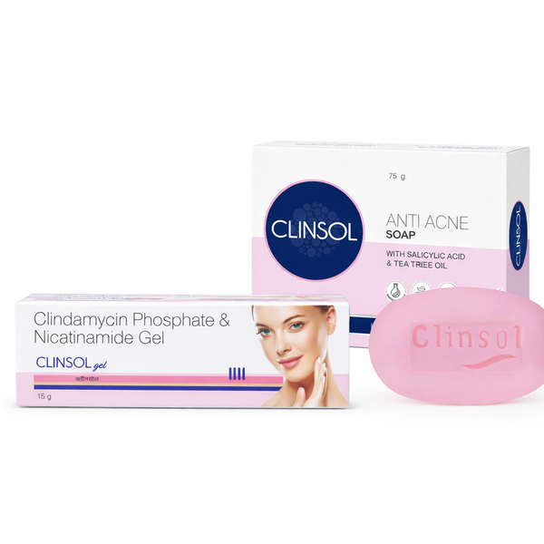 Clinsol Anti Acne Complete Care Pack of 2 with Soap & Clinsol Gel