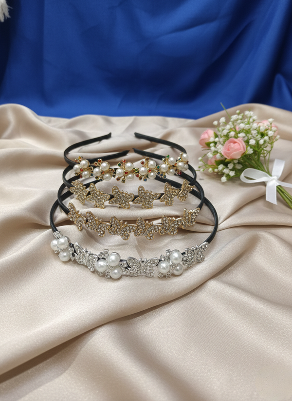 Soft Luxury Pearl & Butterfly Hair Accessories set of 3