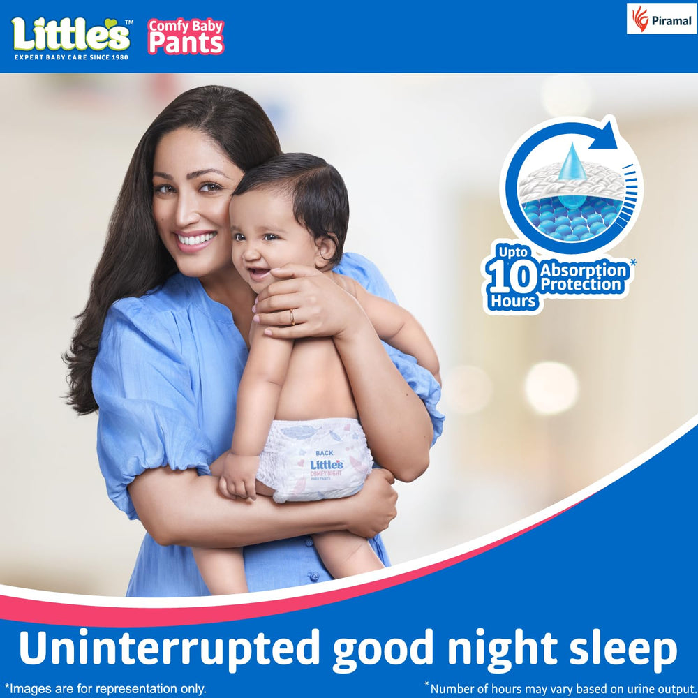 Little's Baby Diapers S Size (Small) Pants Style | 7-12kg | 12 Pcs | Comfy Nights Baby Diaper Pants