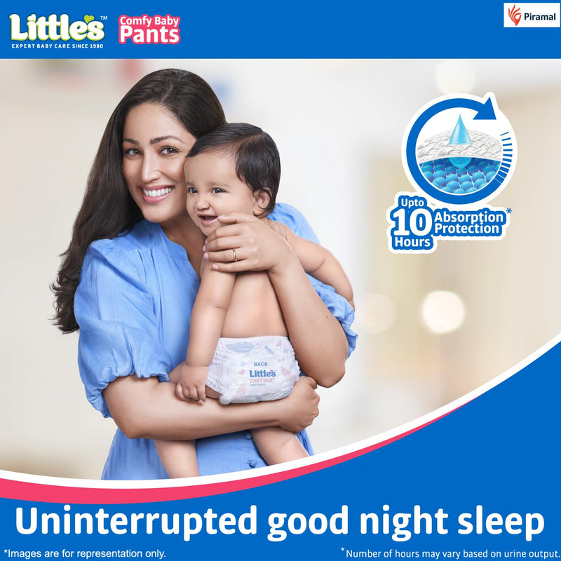 Little's Baby Diapers S Size (Small) Pants Style | 7-12kg | 12 Pcs | Comfy Nights Baby Diaper Pants