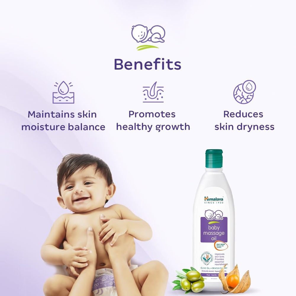 Himalaya Baby Massage Oil 200ml |Free Gentle Baby Soap 75g*