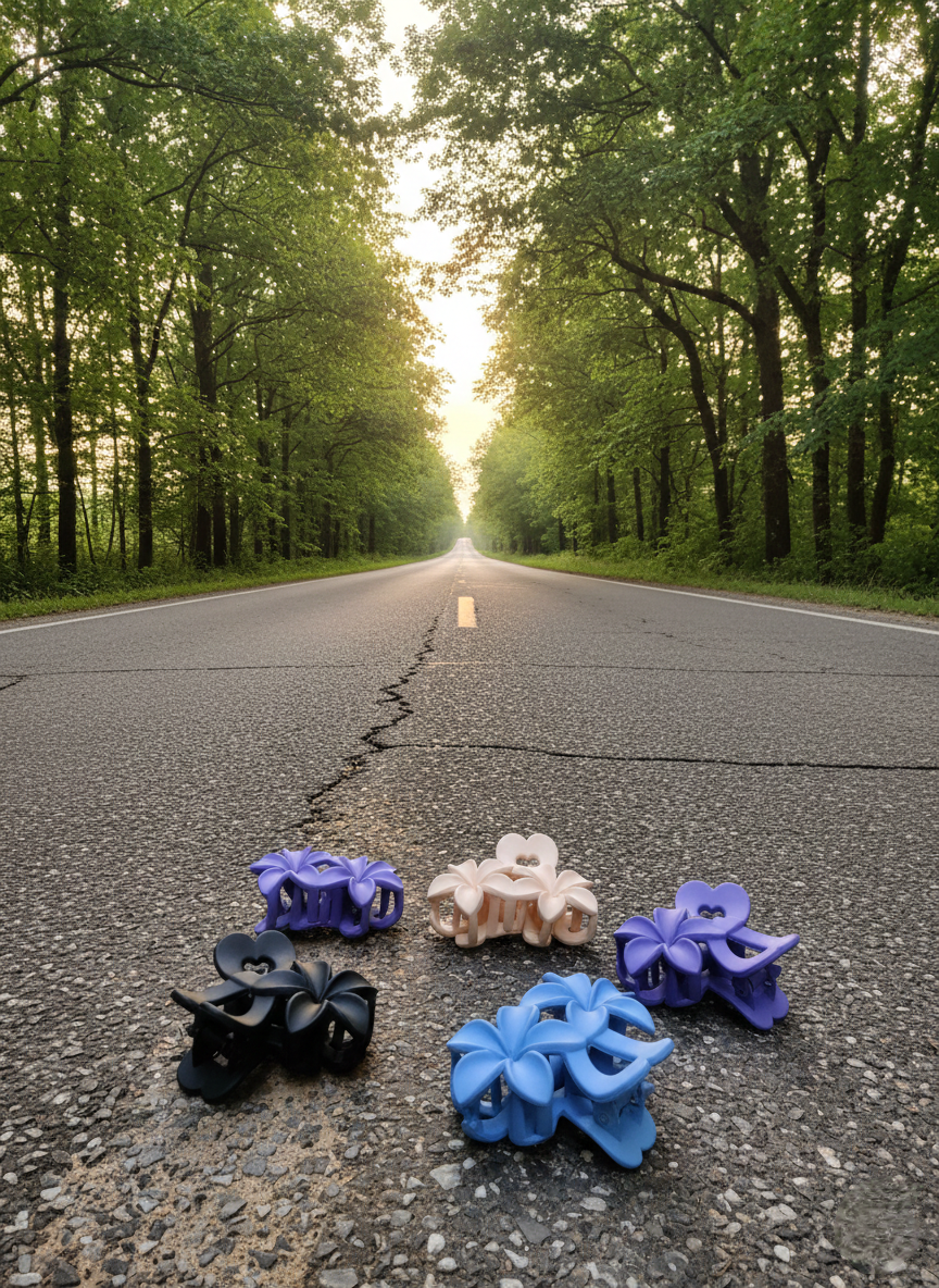 4 Pcs Flower Claw Clips For women & girls -Stylish hair Clutcher | Korean Hair Accessories