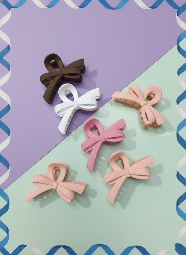 Pack of 4 matte Hair Claw Clutcher Clip for women and girls |