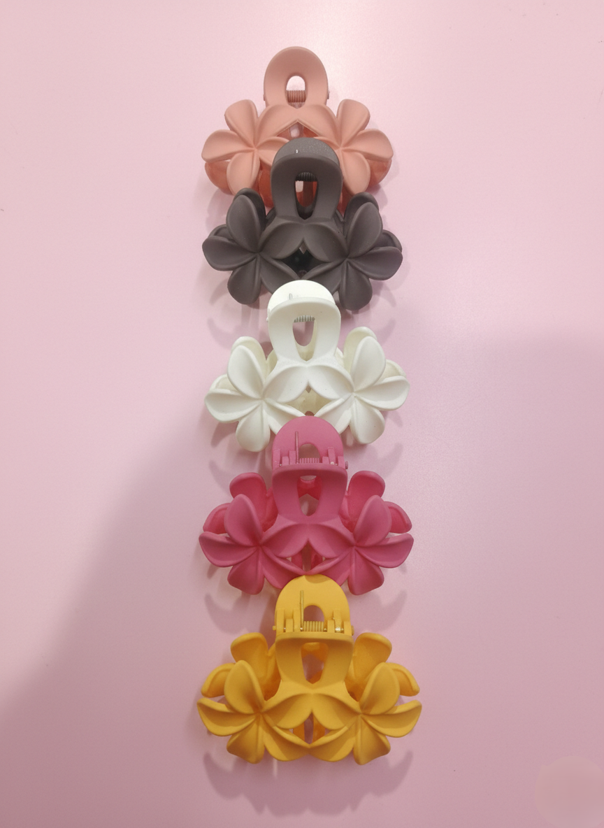 Girls & women Claw Clip Clutchur Flower set pack of 5
