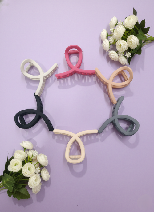 5 Set Hair claw clip Brown set strong matte Accessories for girls & women