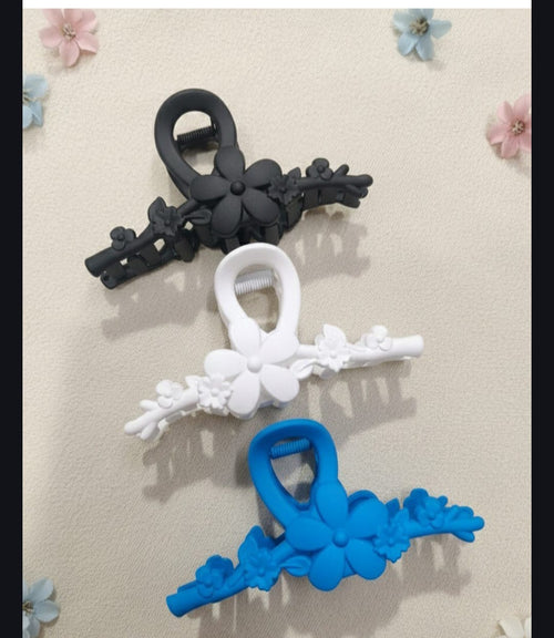 3 Pcs Large Hair matte claw very strong product for girls and women Hair claw Radam Colour