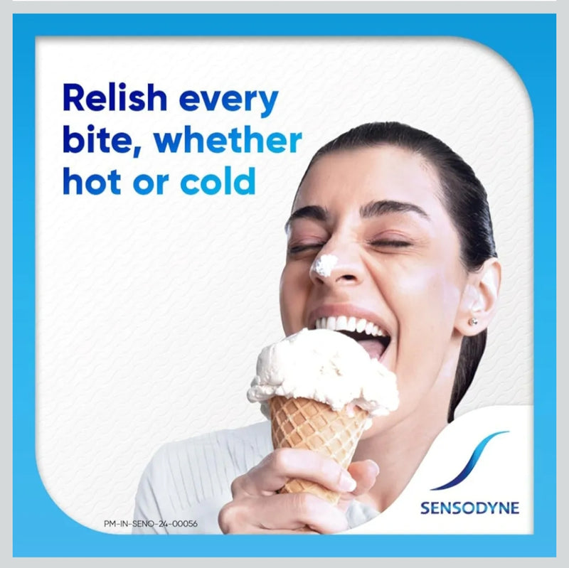 Sensodyne Toothpaste Fresh Gel | Daily Sensitivity Relief Tooth Paste Pack of 1 - 150gm | Dentist Recommended |Free Sansodyne toothbrush worth-62