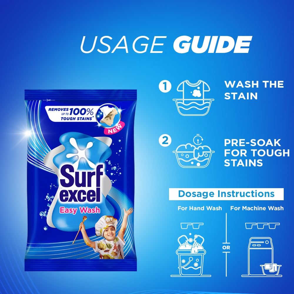 Surf Excel Easy Wash Detergent Powder (1kg)