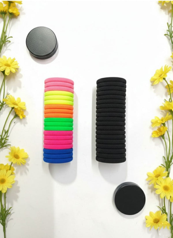 40PCS Elastic Hair ties,Hair Band Elastic cotton bands for women's Hair , Hair scrunchies  for thick Thin hair,hair accessories