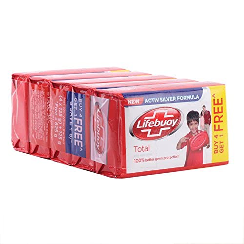 Lifebuoy Soap - Total, (4unitsx100g)+100g Free