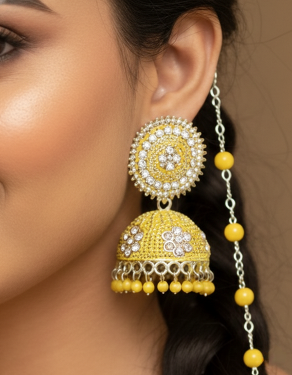 Anti-Tarnish✨ Luxury Traditional Jhumka Earrings Lari