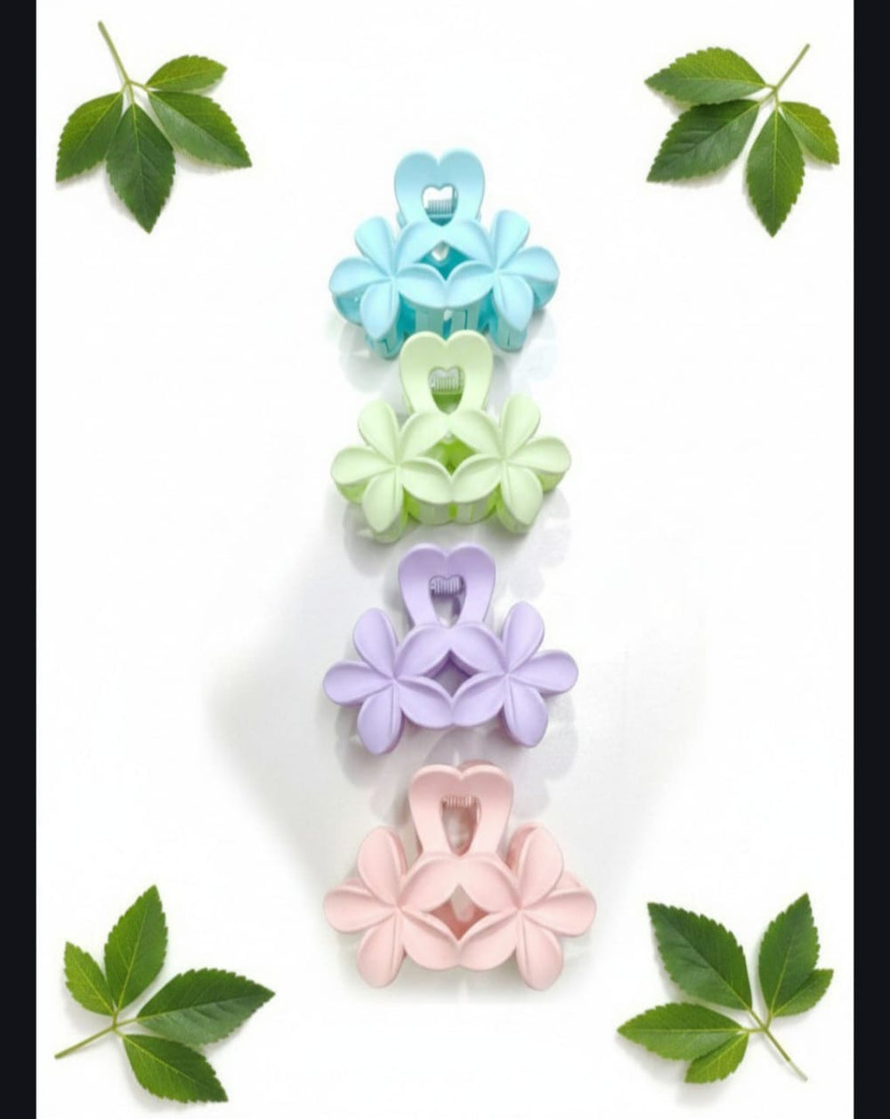 4 Pcs Flower Claw Clip Big size Hair claw Clip for women | Girls & women Daily wear By original