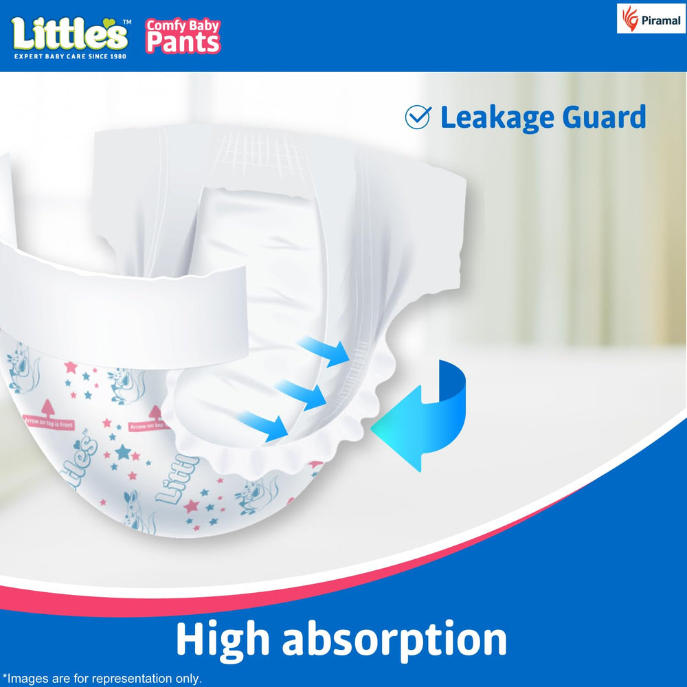 Little's Baby Diapers S Size (Small) Pants Style | 7-12kg | 12 Pcs | Comfy Nights Baby Diaper Pants