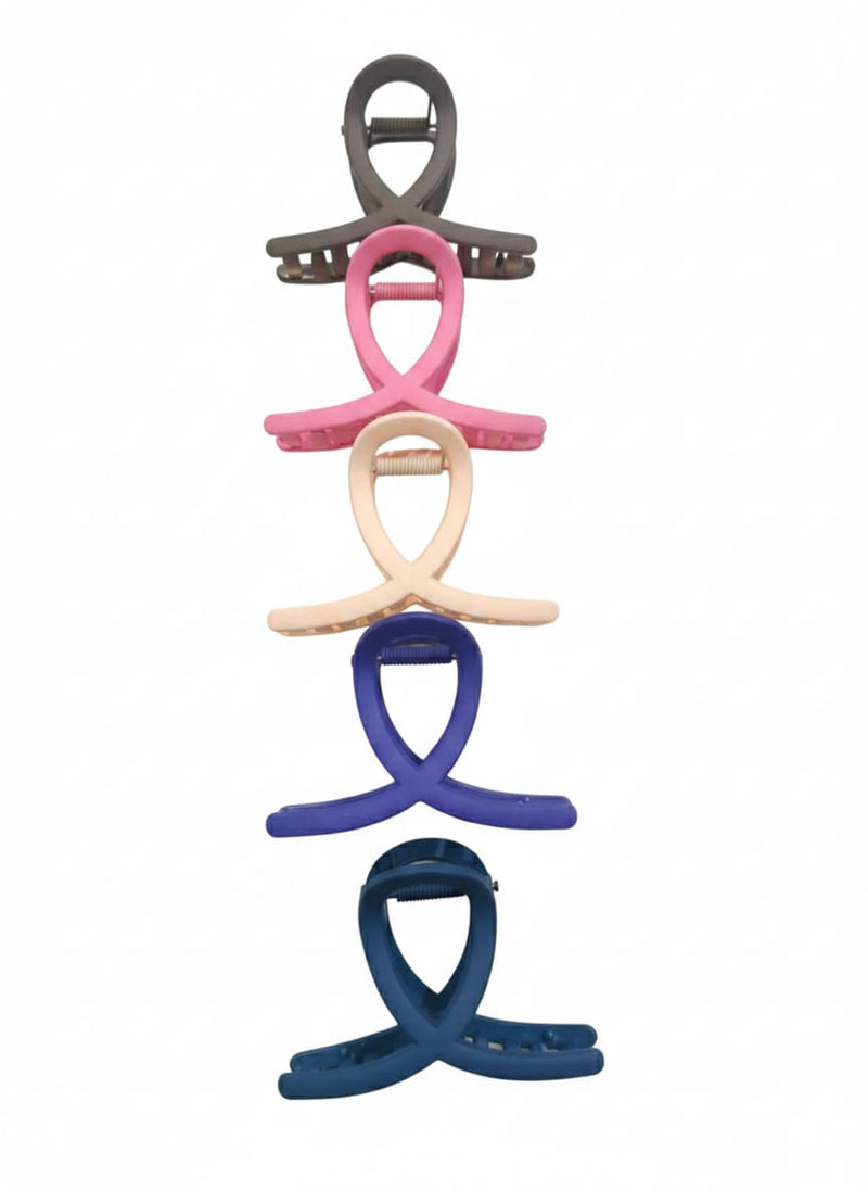 Hair claw clips for women girls claw Hair Clips,Matte Hair Claws multiple colour pack of 4