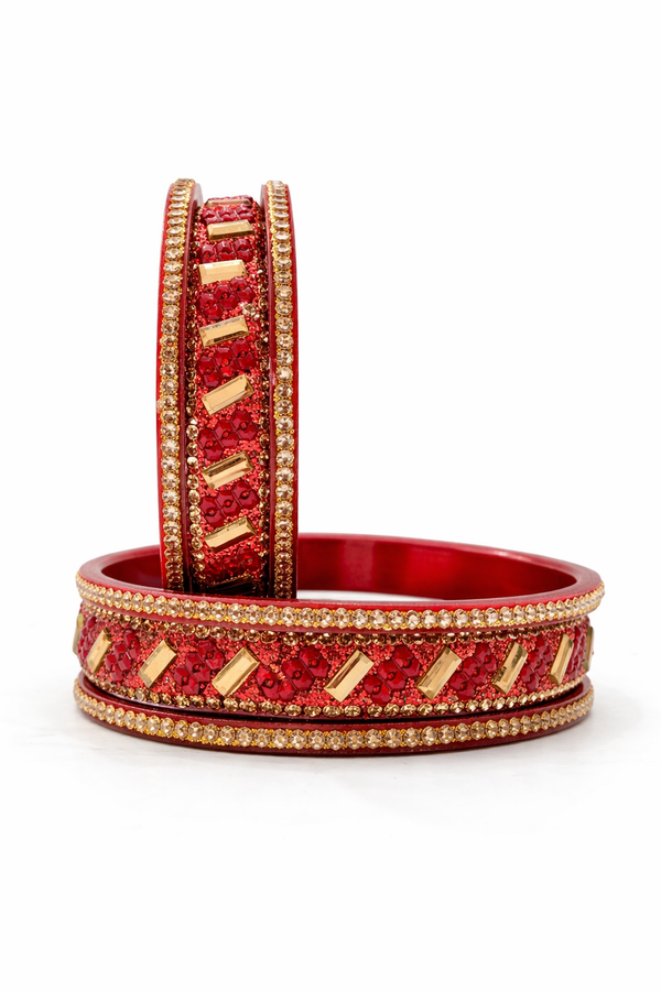 Bangles set for women & girls|3pec Bangles golden Stone Studded Designer Bangles with Golden Finish|