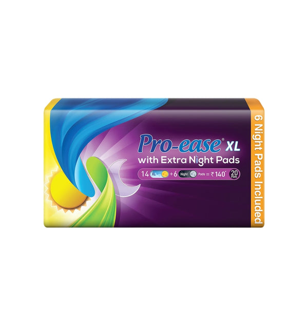 Pro-Ease Day & Night Sanitary Pad Combo Pack | Pack of 20 Pad | Sanitary Pad for Women|