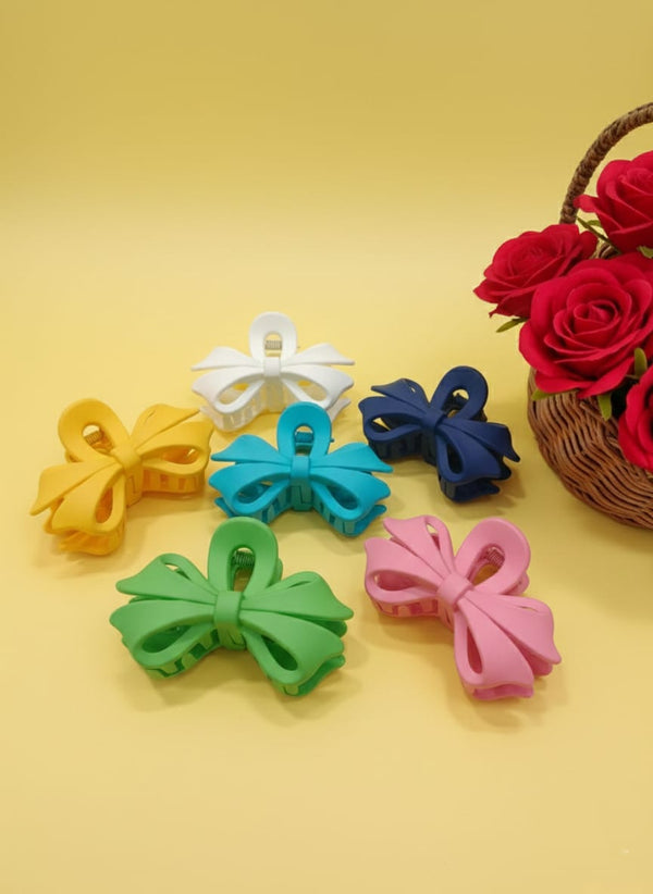 6 Set Hair Claw Clip multi colour Matte Hair Accessories for girls, women