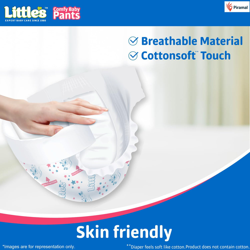 Little's Baby Diapers S Size (Small) Pants Style | 7-12kg | 12 Pcs | Comfy Nights Baby Diaper Pants