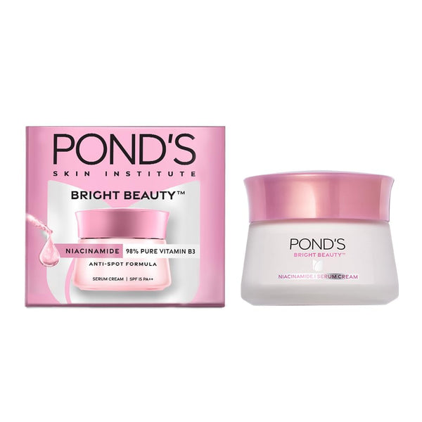 POND'S Bright Beauty Day Cream 23g, Non-Oily, Mattifying Daily Face Moisturizer, SPF 15 - With Niacinamide to Lighten Dark Spots for Glowing Skin| pack of 2 (2×23=46g)