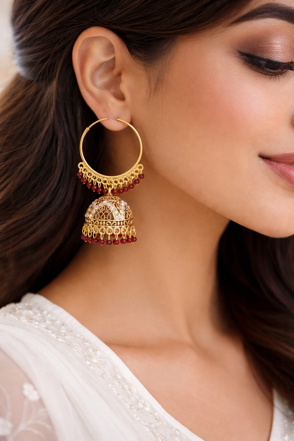 Anti-Tarnish Hoop Premium Look Earrings