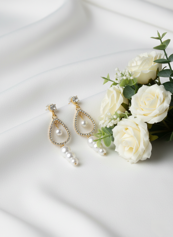 💎 Anti-Tarnish Elegant Pearl Drop Earrings