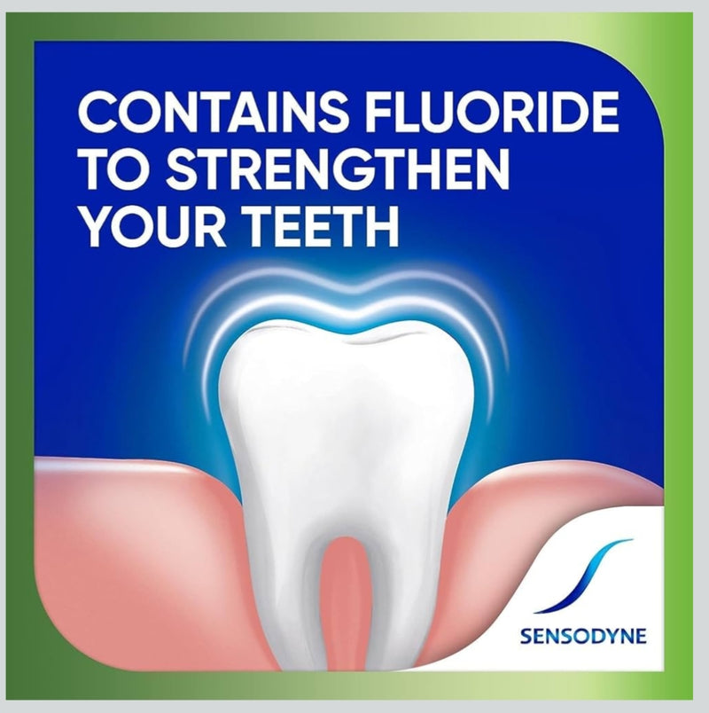 Sensodyne Fresh Mint 150g|Free Sansodyne toothbrush worth-65 | Sensitive toothpaste for daily sensitivity protection | Dentist Recommended Brand