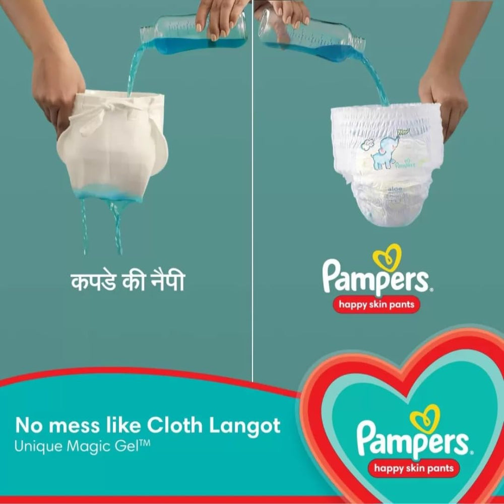 Pampers Complete Skin Comfort Pants (L) Size (Large) 9-14kg | Pack of 12 Pcs