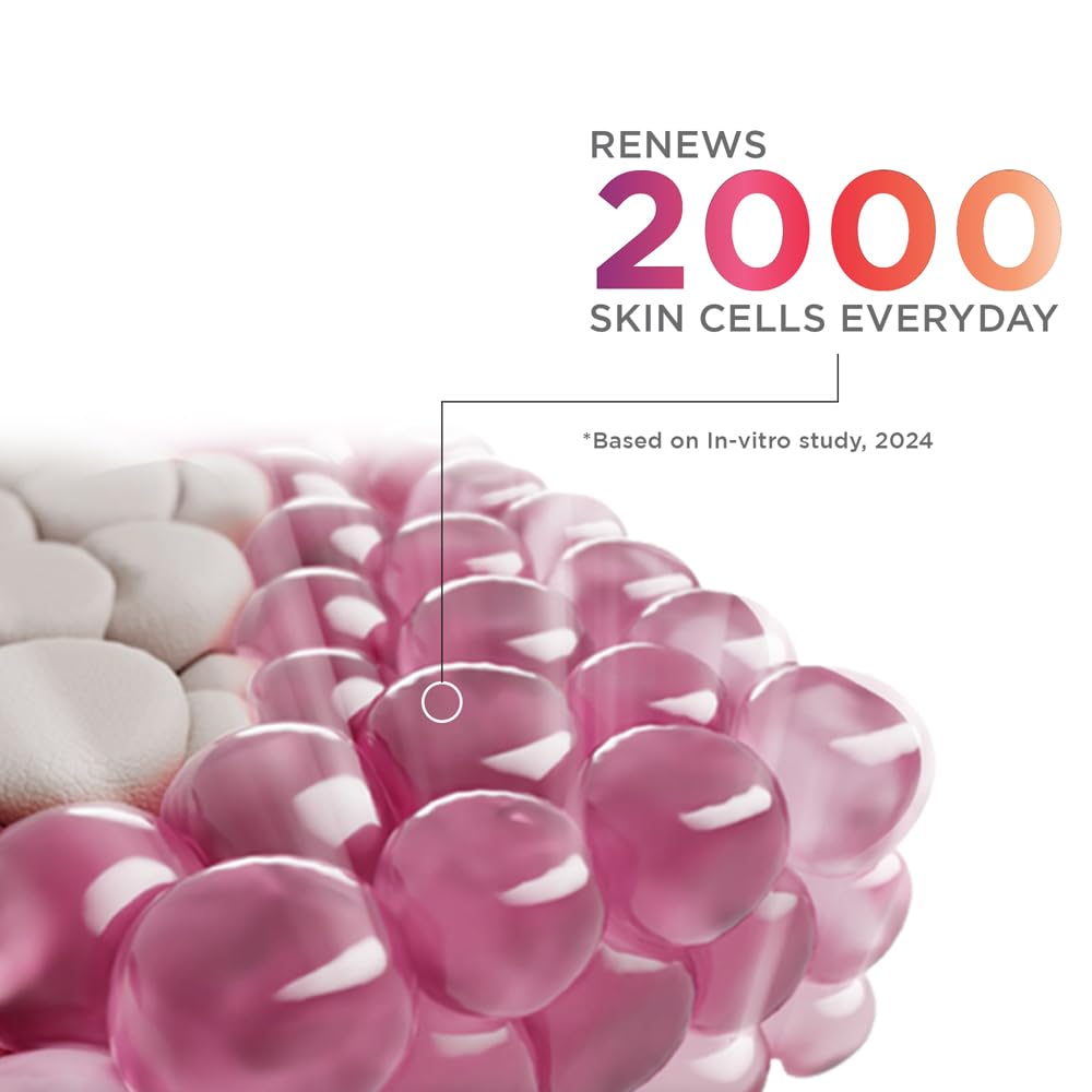 Glow & Lovely Renew Bright Multivitamin Serum In Cream | Vitamins B,C And E | Renews Skin Cells |Bright And Healthy Skin | Clinically Proven Formula Is Dermatologically Tested | 80G 